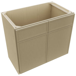 Fabuwood Luna Desert Oak VSB36-34 Vanity Sink Cabinet, Top View