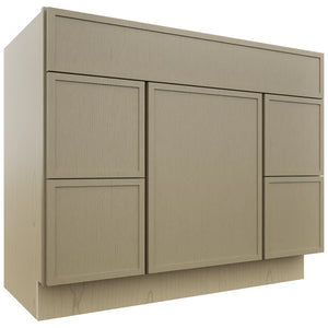 Fabuwood Luna Desert Oak VSD30DL Vanity Combo Cabinet, Front View