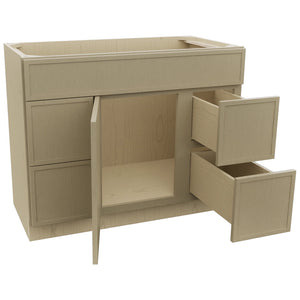 Fabuwood Luna Desert Oak VSD30DL Vanity Combo Cabinet, Open View