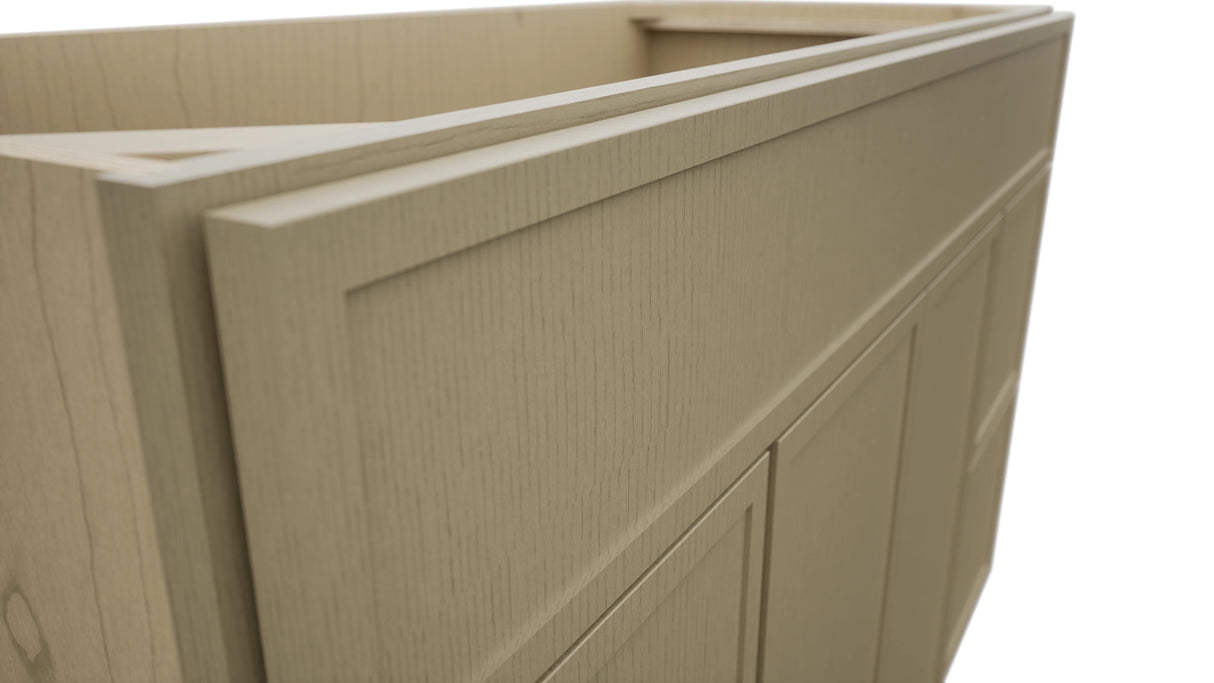 Fabuwood Luna Desert Oak VSD30DR Vanity Combo Cabinet, Detail View