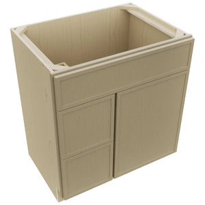 Fabuwood Luna Desert Oak VSD36DL Vanity Combo Cabinet, Top View