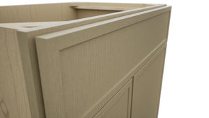 Fabuwood Luna Desert Oak VSD36DL Vanity Combo Cabinet, Detail View