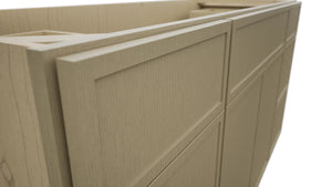 Fabuwood Luna Desert Oak VSD60SINGLE Vanity Combo Cabinet, Detail View