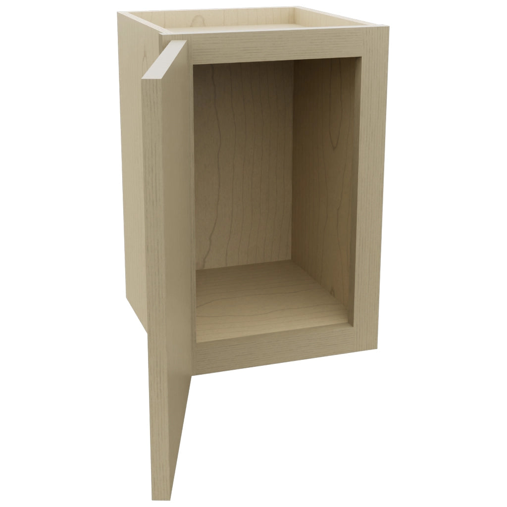 Fabuwood Luna Desert Oak W1218 Wall Standard Cabinet, Open View