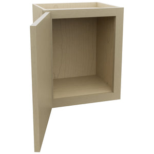 Fabuwood Luna Desert Oak W1518 Wall Standard Cabinet, Open View