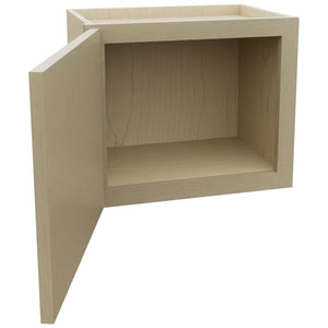Fabuwood Luna Desert Oak W1815 Wall Standard Cabinet, Open View