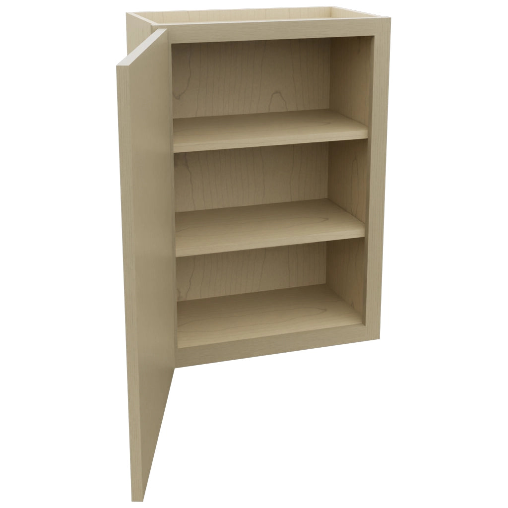 Fabuwood Luna Desert Oak W2130 Wall Standard Cabinet, Open View
