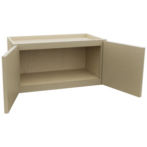 Fabuwood Luna Desert Oak W2412 Wall Standard Cabinet, Open View