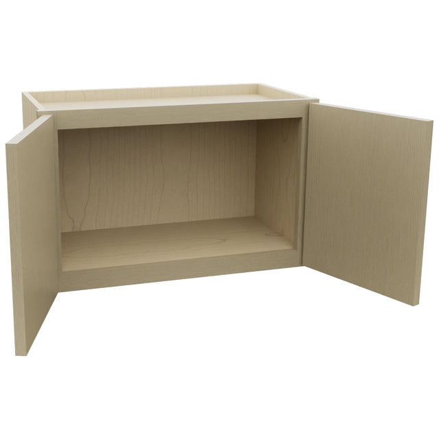 Fabuwood Luna Desert Oak W2415 Wall Standard Cabinet, Open View