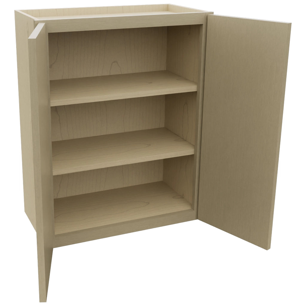 Fabuwood Luna Desert Oak W2430 Wall Standard Cabinet, Open View