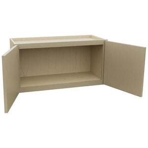 Fabuwood Luna Desert Oak W3015 Wall Standard Cabinet, Open View