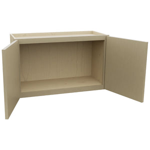 Fabuwood Luna Desert Oak W3018 Wall Standard Cabinet, Open View