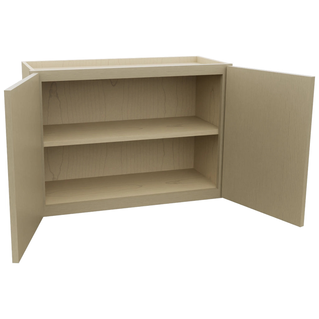 Fabuwood Luna Desert Oak W3021 Wall Standard Cabinet, Open View