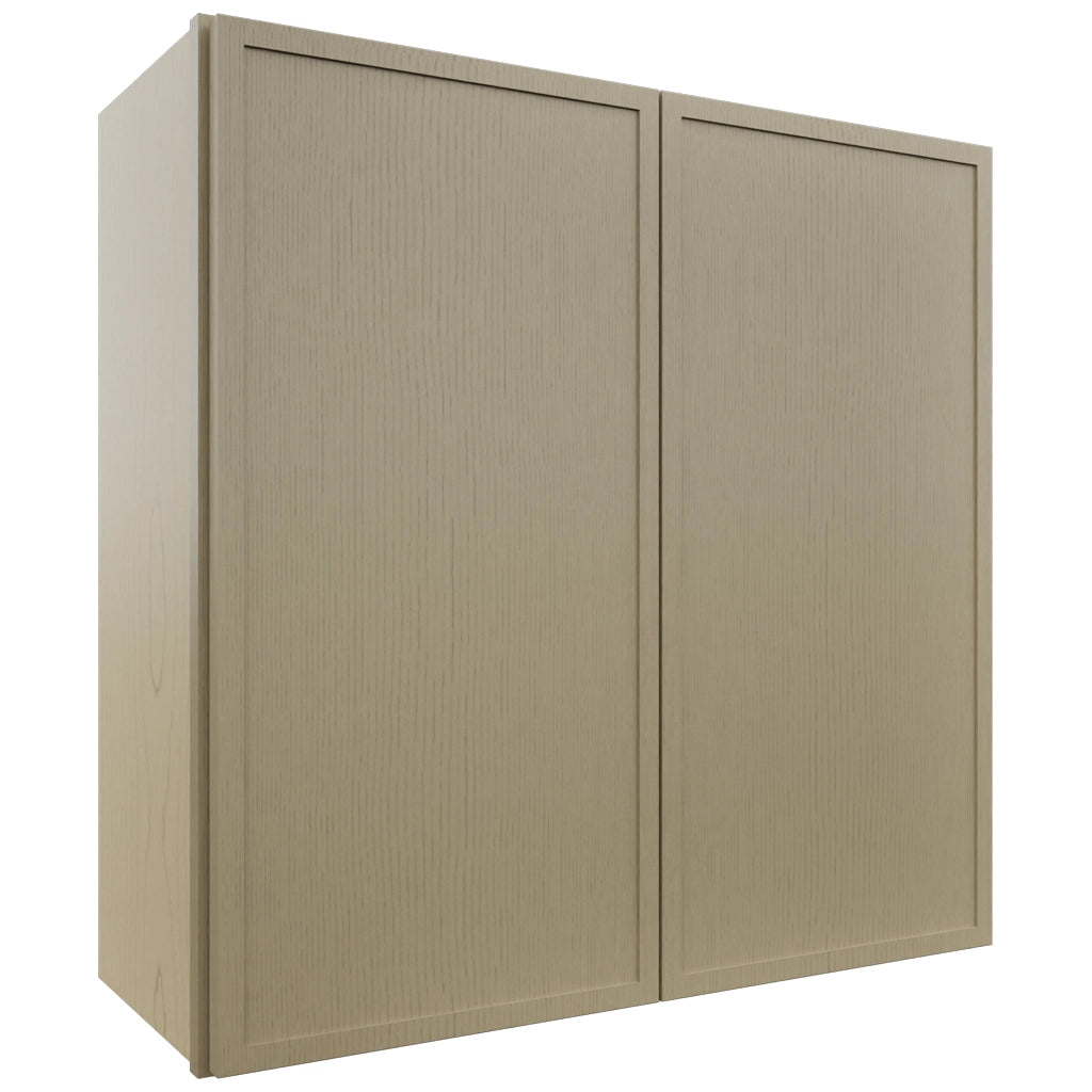 Fabuwood Luna Desert Oak W3030 Wall Standard Cabinet, Front View