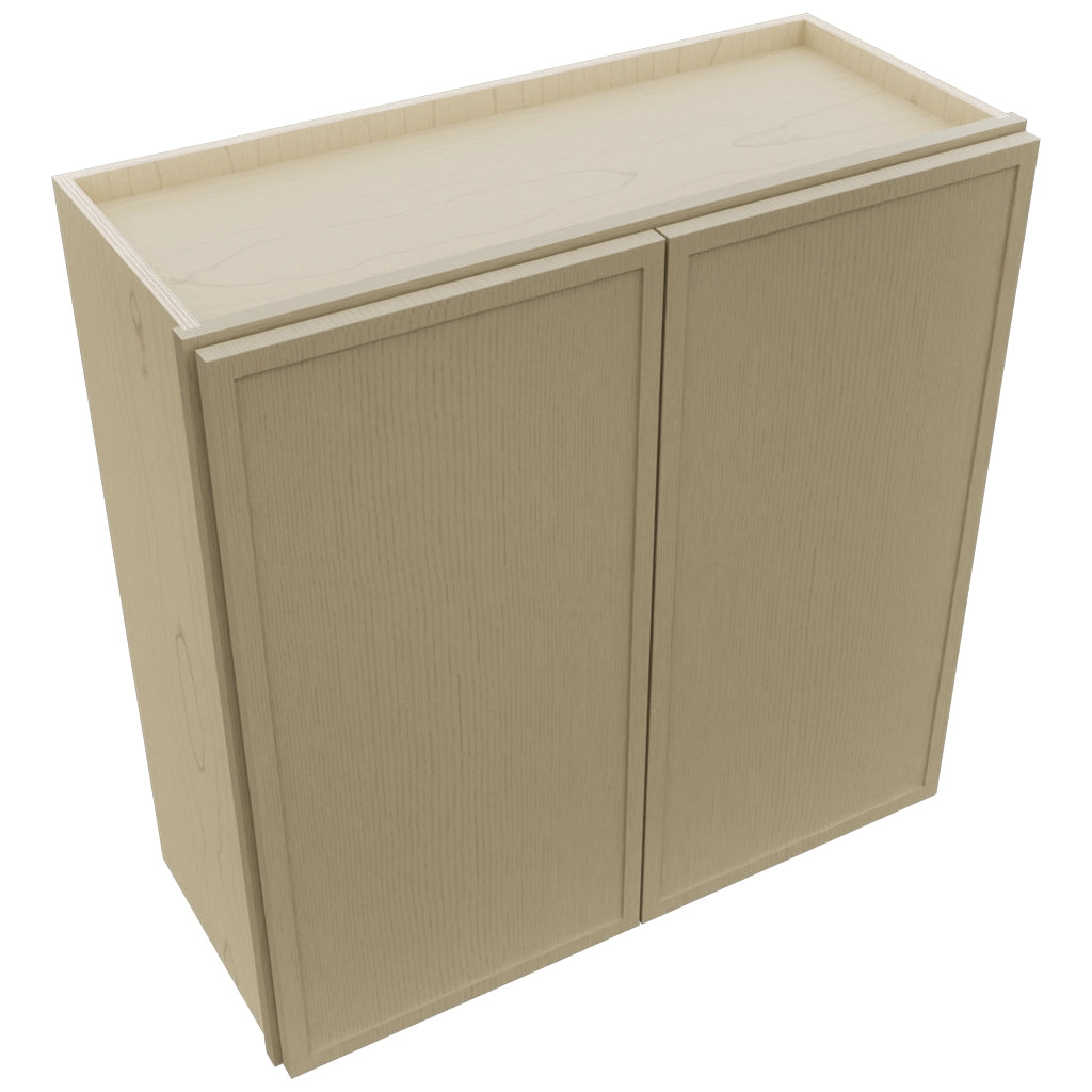 Fabuwood Luna Desert Oak W3030 Wall Standard Cabinet, Top View