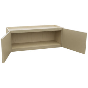 Fabuwood Luna Desert Oak W3312 Wall Standard Cabinet, Open View