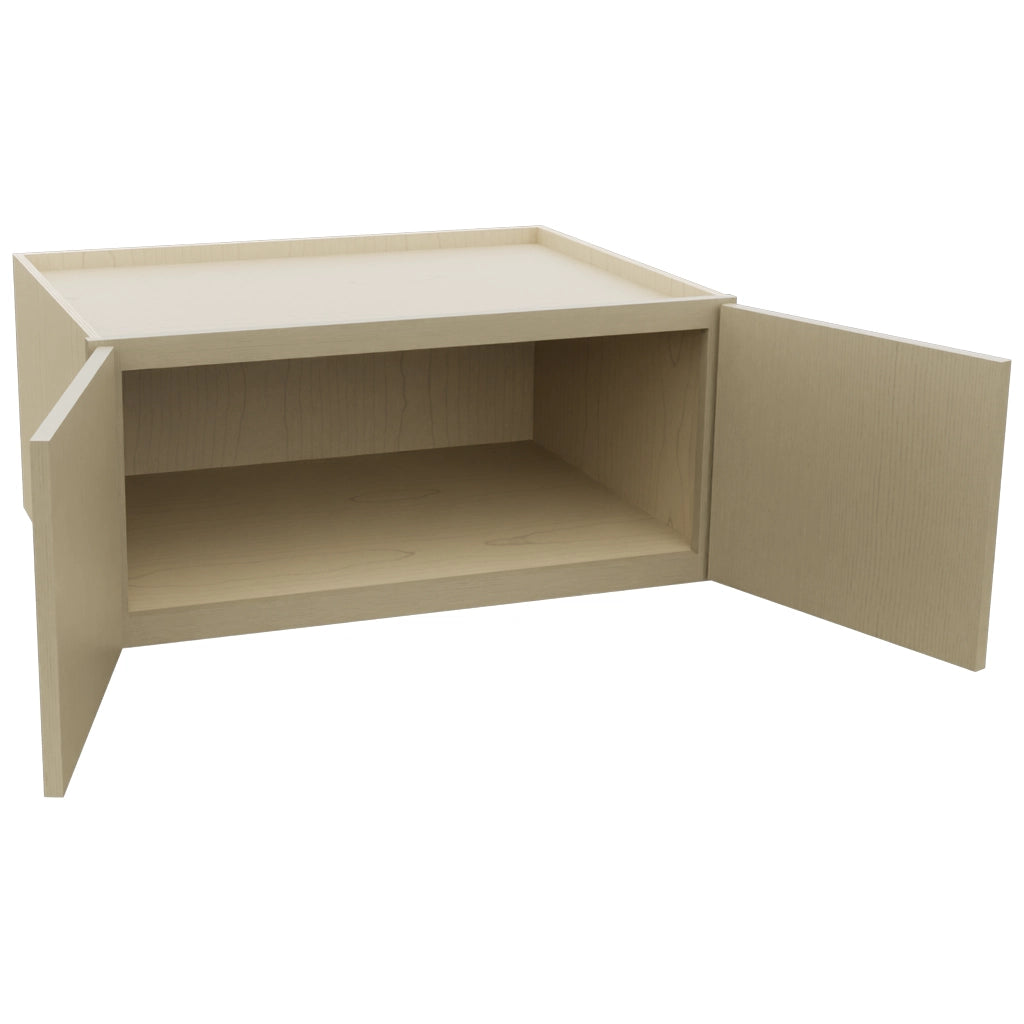 Fabuwood Luna Desert Oak W331524 Wall Deep Cabinet, Open View