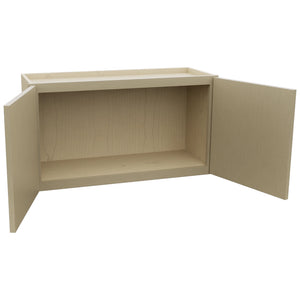 Fabuwood Luna Desert Oak W3318 Wall Standard Cabinet, Open View