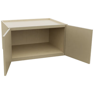 Fabuwood Luna Desert Oak W331824 Wall Deep Cabinet, Open View