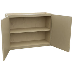 Fabuwood Luna Desert Oak W3324 Wall Standard Cabinet, Open View