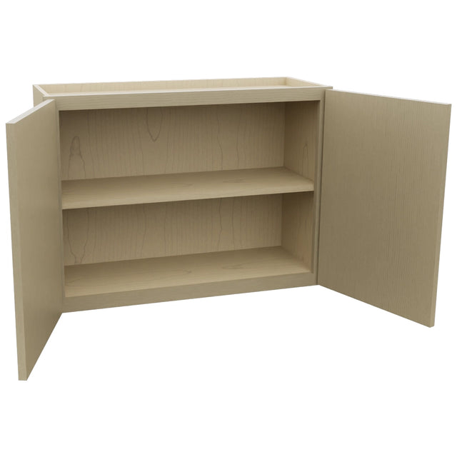 Fabuwood Luna Desert Oak W3324 Wall Standard Cabinet, Open View
