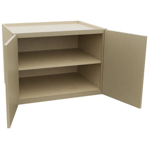 Fabuwood Luna Desert Oak W332424 Wall Deep Cabinet, Open View