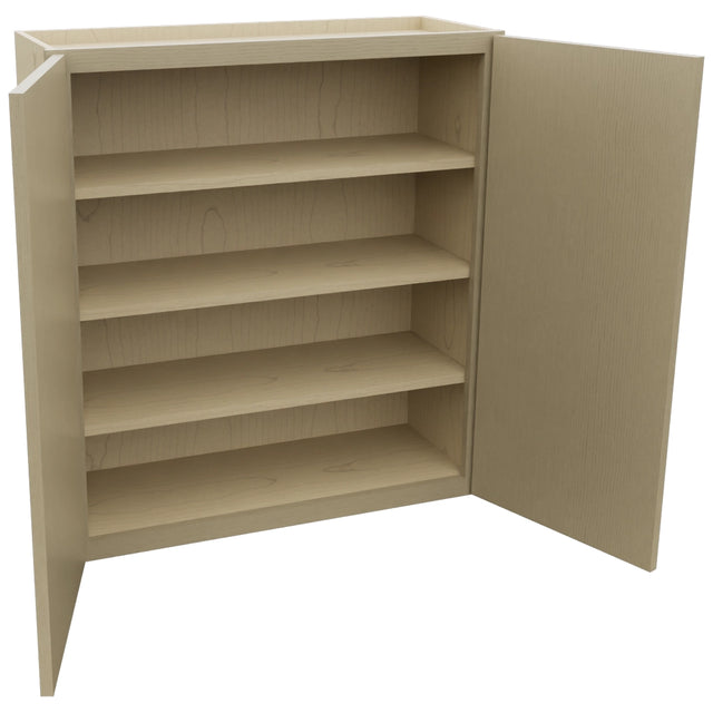 Fabuwood Luna Desert Oak W3336 Wall Standard Cabinet, Open View