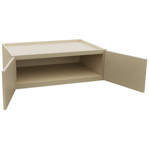 Fabuwood Luna Desert Oak W361224 Wall Deep Cabinet, Open View