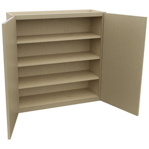 Fabuwood Luna Desert Oak W3636 Wall Standard Cabinet, Open View