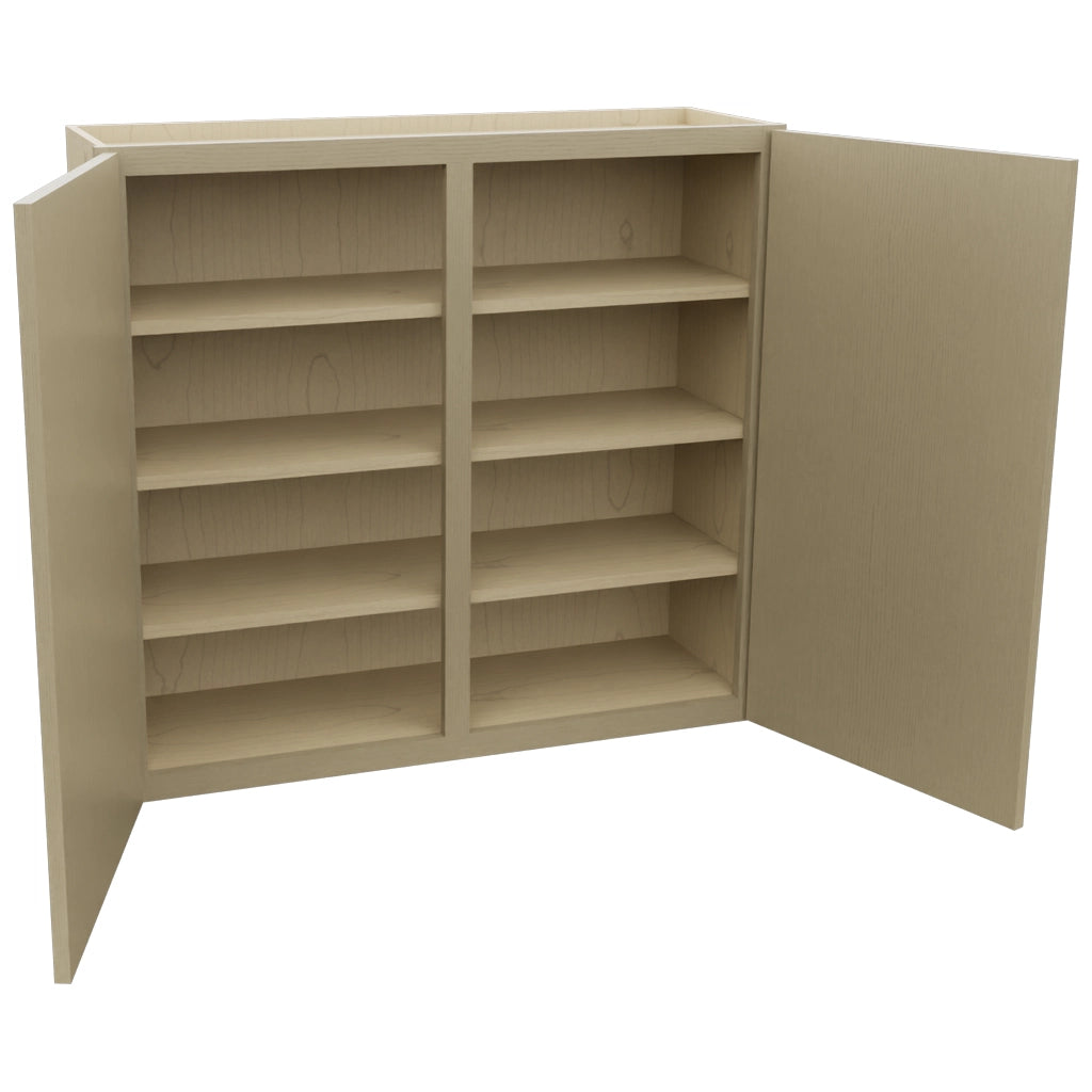 Fabuwood Luna Desert Oak W3936 Wall Standard Cabinet, Open View
