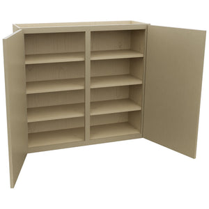 Fabuwood Luna Desert Oak W3936 Wall Standard Cabinet, Open View