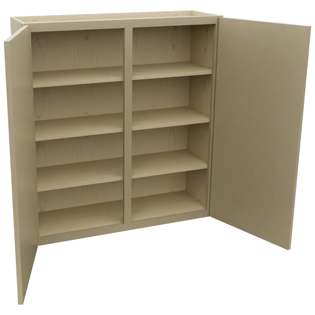 Fabuwood Luna Desert Oak W3942 Wall Standard Cabinet, Open View