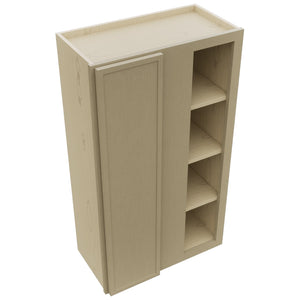 Fabuwood Luna Desert Oak WBC2442 Wall Corner Blind Cabinet, Top View
