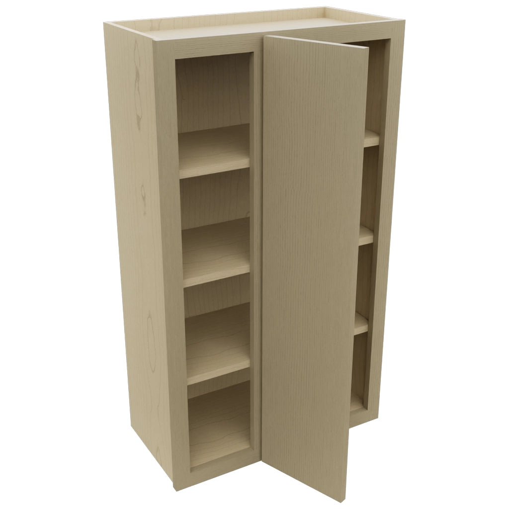 Fabuwood Luna Desert Oak WBC2442 Wall Corner Blind Cabinet, Open View