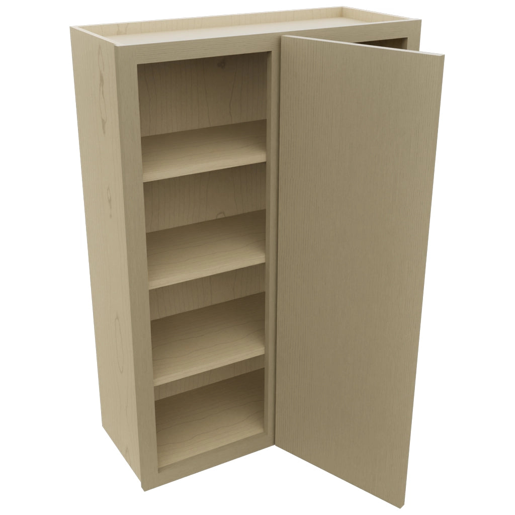 Fabuwood Luna Desert Oak WBC3042 Wall Corner Blind Cabinet, Open View