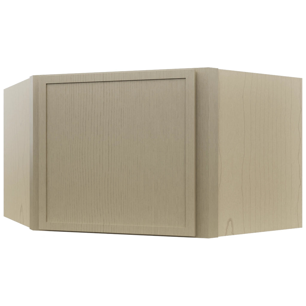 Fabuwood Luna Desert Oak WDC2415 Wall Corner Diagonal Cabinet, Front View