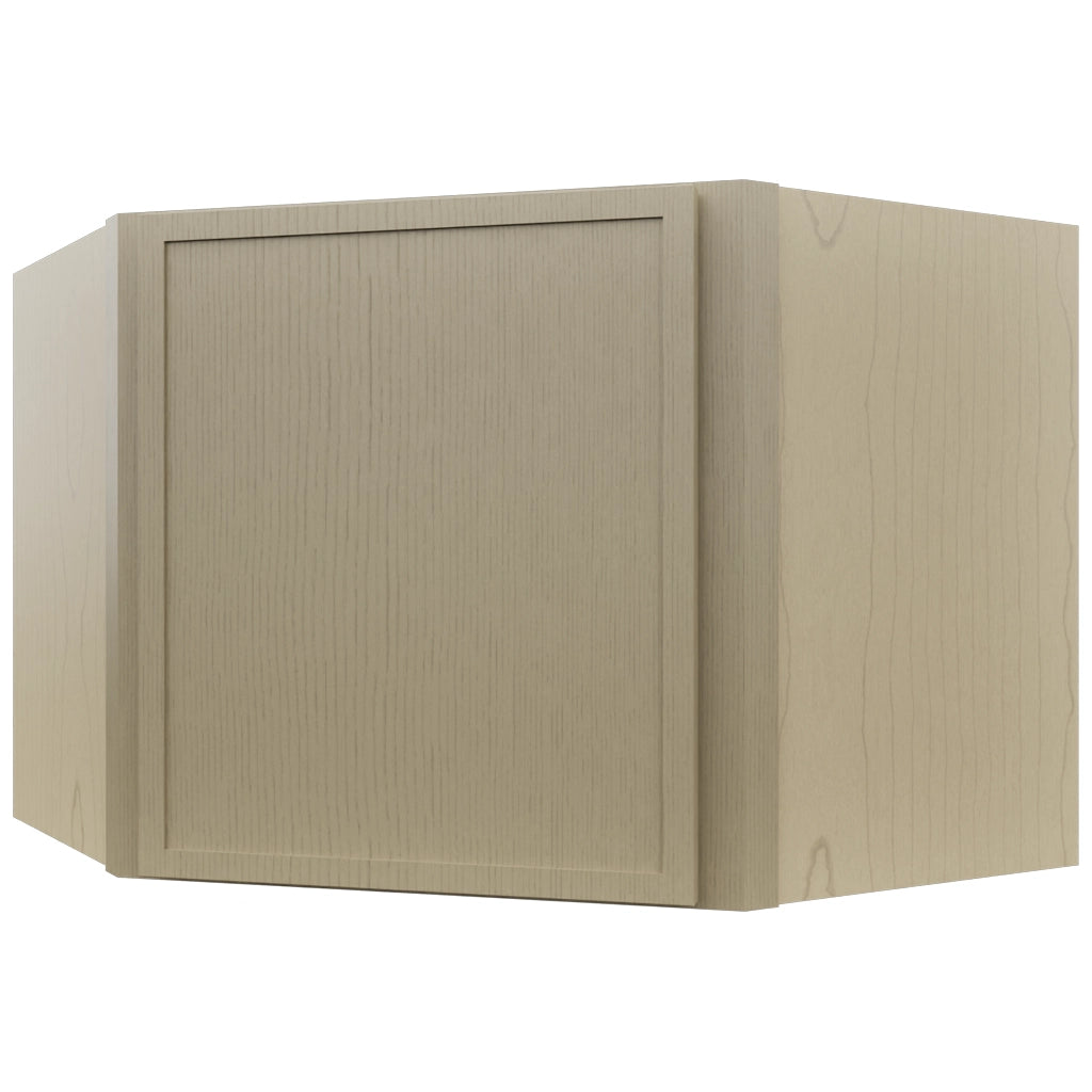 Fabuwood Luna Desert Oak WDC2418 Wall Corner Diagonal Cabinet, Front View