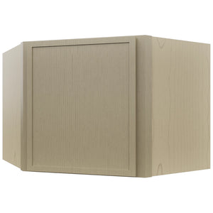 Fabuwood Luna Desert Oak WDC2418 Wall Corner Diagonal Cabinet, Front View