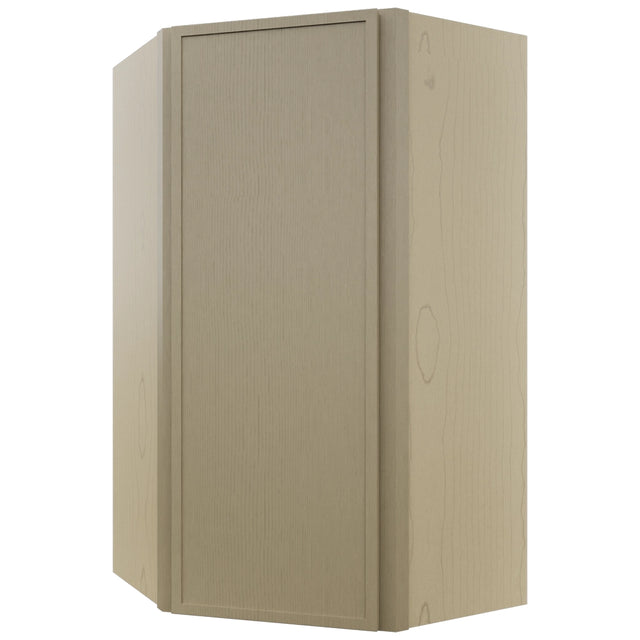 Fabuwood Luna Desert Oak WDC2442 Wall Corner Diagonal Cabinet, Front View