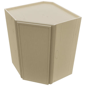 Fabuwood Luna Desert Oak WDC2736 Wall Corner Diagonal Cabinet, Top View