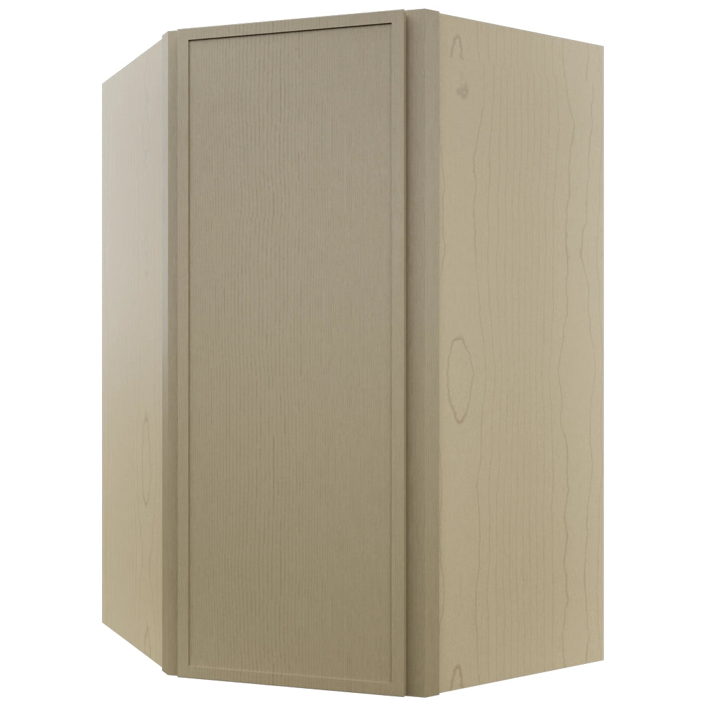 Fabuwood Luna Desert Oak WDC2742 Wall Corner Diagonal Cabinet, Front View
