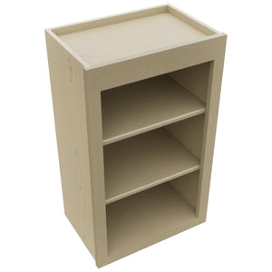 Fabuwood Luna Desert Oak WOS1830 Wall Open Shelf, Top View