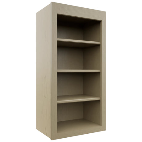 Fabuwood Luna Desert Oak WOS1836 Wall Open Shelf, Front View