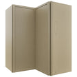 Fabuwood Luna Desert Oak WPC2430 Wall Corner Pie Cabinet, Front View