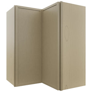 Fabuwood Luna Desert Oak WPC2430 Wall Corner Pie Cabinet, Front View