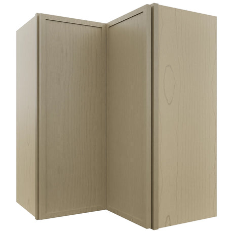 Fabuwood Luna Desert Oak WPC2430 Wall Corner Pie Cabinet, Front View