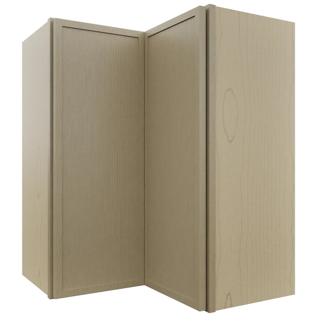 Fabuwood Luna Desert Oak WPC2430 Wall Corner Pie Cabinet, Front View