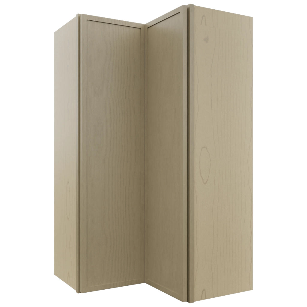 Fabuwood Luna Desert Oak WPC2442 Wall Corner Pie Cabinet, Front View