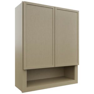 Fabuwood Luna Desert Oak WVS2430 Vanity Wall Storage, Front View