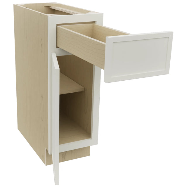 Fabuwood Luna Dove B12 Base Standard Cabinet, Open View